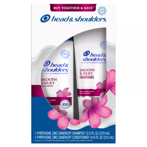 Shampooing et après-shampoing antipelliculaire Head and Shoulders, pack double, lisse et soyeux, 12,5 oz et 10,9 oz - Product Image 5
