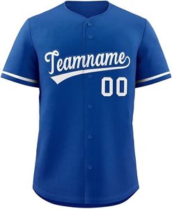 T-shirt de sport personnalisé de haute qualité avec boutons grande taille uniforme de baseball et softball lettres imprimées cousues chiffres pour hommes femmes jeunes - Product Image 5