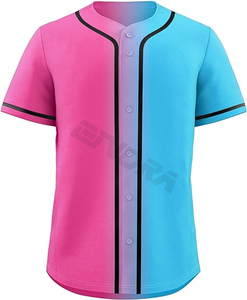 2024 Customizable Adult <b>Baseball</b> Jersey Breathable Quick Dry Sportswear with Plus Size Option Custom Logo - Product Image 1