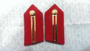 WOK Eco-Friendly Good Quality Officers Red Brass Gorget <b>Gold</b> Embroidery Patches Custom Collar Patches <b>Gold</b> Bullion Embroidered - Product Image 4