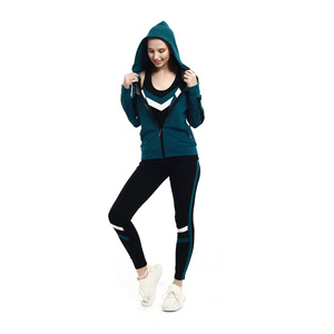 ชุดวอร์มลำลองสำหรับผู้หญิงชุดวอร์มสองชิ้นแขนยาวมีซิปคอปกตั้งโลโก้ตามสั่งฤดูใบไม้ผลิ2025 - Product Image 6