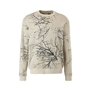 เสื้อสเวตเชิ้ตผู้ชายคอเต่าบุขนแกะทรงโอเวอร์ไซส์ สีพื้น ผ้าฝ้าย 100% สำหรับฤดูหนาว สไตล์สปอร์ตหลวมๆ ขายส่งจากโรงงาน - Product Image 1