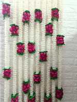 Karangan Bunga Mogra dan Ranunculus, Dekorasi Pernikahan Jasmine untuk Mehndi, Nikah, Seemantham, Half Saree, Cradle, Housewarming