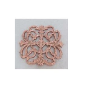 Floral Basket Brass Trivet Dish Serving Stand <b>Surface</b> <b>Protector</b> for Culinary Space Dining Table and Home Display - Product Image 4