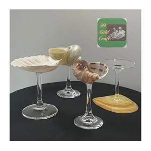 Copa de vino de concha marina Natural pulida, copa de concha hecha a mano para Bar, boda y decoración Interior del hogar - Product Image 5