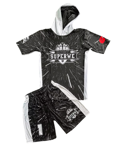 Uniformes de fútbol con bandera de compresión juvenil con estampado completo personalizado Uniformes de fútbol 7v7 para competición de construcción de equipos - Product Image 6