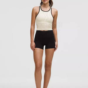 Pakistán hizo diseño único mujeres Yoga Crop Top uso al aire libre venta al por mayor mujeres sin costuras Yoga Crop Top - Product Image 2