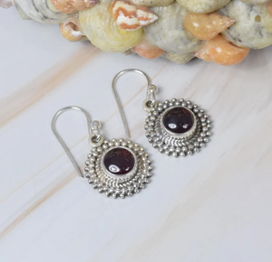 Red Garnet 925 Sterling Silver Hook <b>Earrings</b> Designer Jewelry Elegant Gift for <b>Christmas</b> Factory Price - Product Image 2
