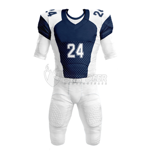 Uniforme de football américain personnalisé |   Maillot et pantalon d'équipe en polyester respirant |   Fabricant OEM - Product Image 2