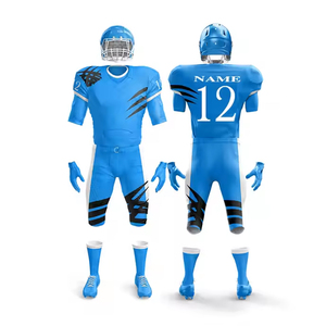 2025 uniforme de fútbol americano personalizado para hombres transpirable completamente sublimado impreso de talla grande uniforme de fútbol americano - Product Image 1