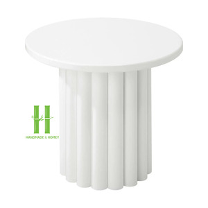 โต๊ะกาแฟสีชมพูทันสมัยโต๊ะข้างเคลือบแล็คเกอร์คุณภาพสูงโต๊ะห้องนั่งเล่นทันสมัย2025จาก hnh CRAFT Vietnam - Product Image 6