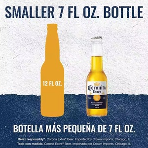 Para Extra Coronita Import German Light Lager 6 Pack 7 Floz Mini Botellas 4.5% ABV Cerveza de barril - Product Image 3