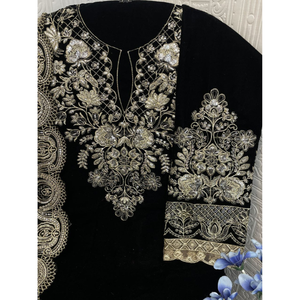 Presentando exquisito terciopelo puro pesado 9000 con secuencia bordada pesada fabricante de colecciones de trajes trabajados por Royal Export - Product Image 6