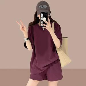 Grande taille 2024 été nouvelles femmes élégant décontracté mode à manches courtes Shorts 2 pièces ensemble Sportswear costume élégant - Product Image 1