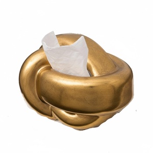 Porte-boîte à mouchoirs en métal de haute qualité, à poser sur la table et à fixer au mur, organisateur de rangement pour serviettes, distributeur de mouchoirs pour la maison et le bureau - Product Image 2