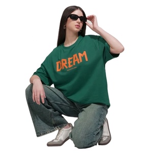 Ropa de calle de moda para mujer, Camiseta holgada con diseño estampado de tela suave, camiseta de gran tamaño para mujer para verano y uso diario - Product Image 4