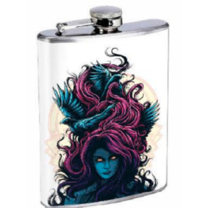 Flacon de hanche imprimé en acier inoxydable enduit d'émail Flacon de poche anti-fuite durable et élégant pour les voyages en plein air et les cadeaux - Product Image 6