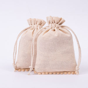 Customize Logo Luxury <b>Bracelet</b> Necklace <b>Drawstring</b> Gift Bag Indian Handmade White Cotton Jewelry Storage Pouch For Wholesale - Product Image 1