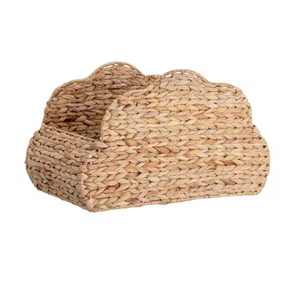 Cesta de almacenamiento con forma de nube de jacinto de agua de Vietnam, cesta organizadora al por mayor, cesta de baño - Product Image 1