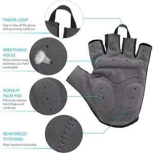 Gants de cyclisme à demi-doigts de la meilleure qualité Gants de travail de sécurité pour hommes pour la conduite à vélo - Product Image 4