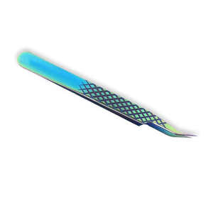 Pinzas de pestañas de acero inoxidable inclinadas puntiagudas, herramientas de extensión, pinzas para pestañas - Product Image 3