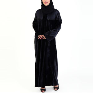 Premium 2024 Dubai Custom Evening/Formal Abaya para mujeres Ropa musulmana tradicional Material de poliéster natural ecológico - Product Image 1