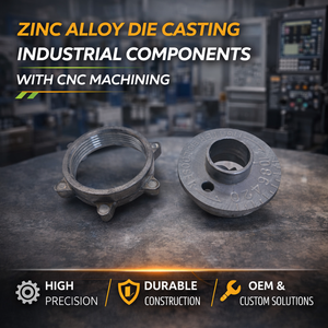 Zinc Alloy Die Casting Industrial Components with CNC Machining ISO 9001 Certified OEM Service - Product Image 2