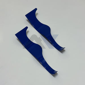 Navaja de Barbero Dominicana Nueva, Curva, Ondulada, No Recta, de Acero Inoxidable, Color Azul, Cuchillo de Barbero con Hoja Reemplazable - Product Image 6