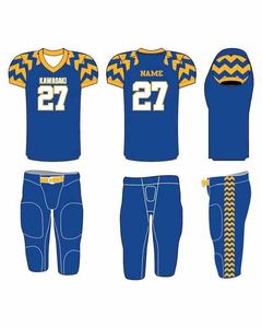 Uniformes de football américain personnalisés en gros d'usine vêtements de sport confortables et respirants de qualité supérieure ensemble de maillots courts Technique imprimée - Product Image 3