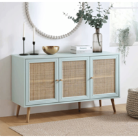 Meuble de rangement en rotin naturel moderne, buffet, bureau à domicile, chambre à coucher, fabrication artisanale au Vietnam, meubles de salon
