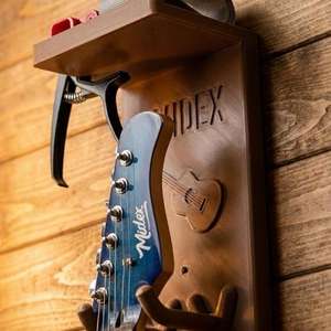 Soporte de Guitarra Ajustable de Plástico Ligero y Duradero Midex GSA-137 con Soporte de Pared - Product Image 2