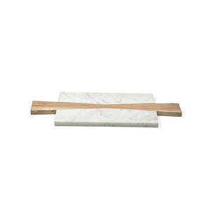 Dernière collection de planche à découper en bois d'acacia et en marbre blanc Ustensiles de cuisine de qualité supérieure faits à la main, durables et élégants - Product Image 1