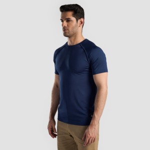 เสื้อยืด GA Power สีเขียวอมฟ้า ทรงเข้ารูป ผลิตจากโพลีเอสเตอร์ 100% ระบายอากาศได้ดีและกระชับรูปร่าง พร้อมดีไซน์หลวมสบายและเนื้อผ้าคอตตอนแบบวอช - Product Image 3