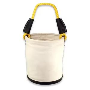 Custom Logo <b>Heavy</b> <b>Duty</b> Canvas <b>Tool</b> Bucket Durable Straight Wall Grunt Storage 30KG Capacity Scaffolding Bucket with OEM Support - Product Image 6
