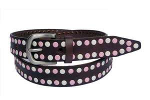 Ceinture en cuir de vachette pleine fleur véritable, tannée végétallement, faite à la main, décontractée, boucle en alliage, écologique, unisexe, vente en gros - Product Image 5