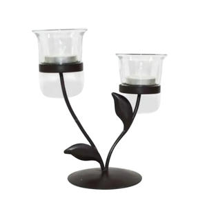 Luxury Home Hotel Restaurant Iron <b>Black</b> Powder Coated Finished <b>Candle</b> <b>Pillar</b> Outdoor Decoration Luxury <b>Candle</b> Holder - Product Image 1