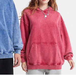 Sweat-shirt à capuche surdimensionné pour hommes et femmes, pulls à capuche délavés, vêtements d'automne, sweats à capuche unisexes - Product Image 2