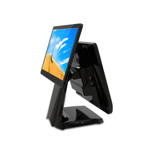 Caja registradora Pos con pantalla táctil dual de 15,6 pulgadas, todo en uno, contador de pago Pos, máquina pos win10/11 para restaurante - Product Image 1