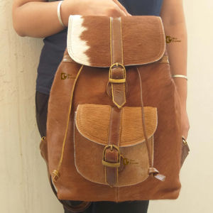 กระเป๋าเป้สะพายหลังหนังวัวมีสไตล์สไตล์ตะวันตกกระเป๋าอเนกประสงค์สำหรับทุกเพศสินค้าจำนวนมากขายส่ง - Product Image 1