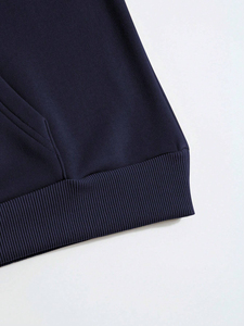 Sudadera con Capucha y Bolsillo Canguro para Hombre, 100% Algodón, Diseño Moderno de Invierno, GSM450, con Cordón Ajustable, Venta al Por Mayor, OEM, Personalizada, 2025 - Product Image 4