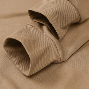 Style classique de base 5 pièces coupe régulière à manches longues poche à capuche vêtements de sport décontractés vêtements d'extérieur poids lourd solide pull à capuche - Product Image 5