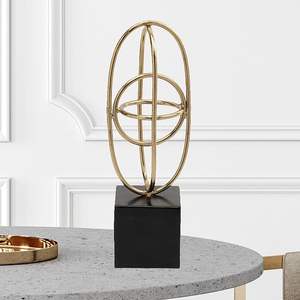 Escultura geométrica de aluminio para instalaciones de arte arquitectónico en espacios públicos o edificios comerciales - Product Image 1