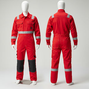 Overol de trabajo adecuado para entornos profesionales de obra, overol de tono brillante, ropa industrial duradera, overol de alta visibilidad - Product Image 2