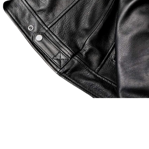 ¡Novedad de 2024! Chaqueta de cuero para hombre con logotipo personalizado de alta calidad, ropa informal cálida transpirable para invierno con cuello levantado, precio razonable - Product Image 5
