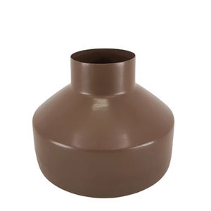 Vase à fleurs décoratif bicolore couleur mate pot décoratif pour fête maison chambre décor fait à la main - Product Image 2