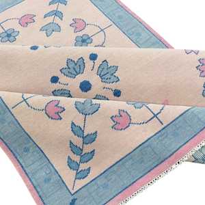 พรมไหมพรมขนสัตว์ทำด้วยมือแบบหรูหราทันสมัยสีสดใสแบบถักด้วยมือปรับแต่งได้สีนามธรรมสำหรับบ้านสำนักงานโรงแรมขนาด5x8 - Product Image 3