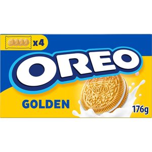 OREO Golden - Crispy Golden Yellow Baked Wheat Biscuits with Cream Filling with Vanilla Flavour - 12 x 176g - Product Image 5