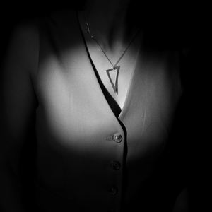 Triangle Creux Design Charme Collier Argent Plaine Pendentif En Gros Turc 925 Bijoux En Argent Sterling - Product Image 4