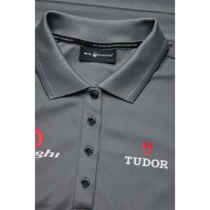 Polo da Donna W Alinghi Tech Traspirante con Logo Ricamato - Vestibilità Slim, in Maglia, Corta, Casual/Formale, Design Stampato in Poliestere - Product Image 3