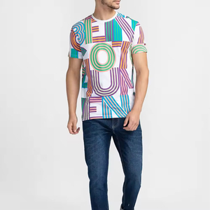 Camiseta de manga corta de estilo Vintage personalizada para hombre de alta calidad 250 GSM, ropa de calle ligera transpirable de talla grande - Product Image 5